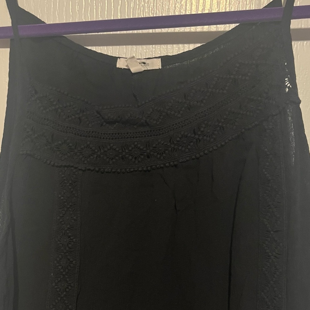 Maurices black gauze tank